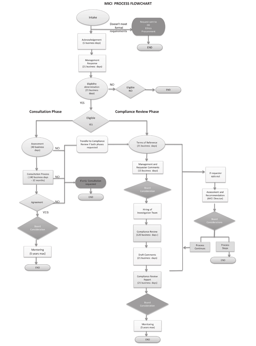 MICI Process Flowchart